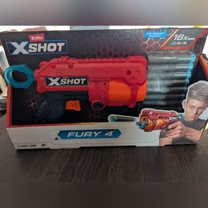 Fury 4 X Shot Foam Dart Blaster